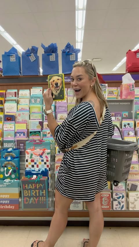 Instagram post by @holleygabrielle for Hallmark. Caption reads: [...] always a good idea! ☺️ @walgreens x....