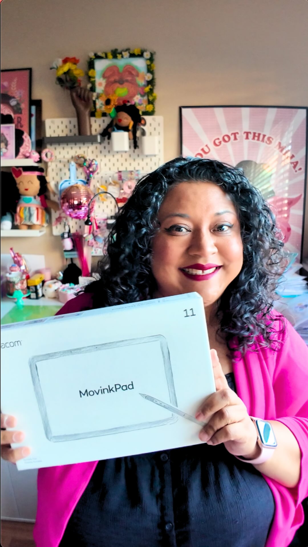 Instagram post by @holamijasbonitas for Wacom. Caption reads: [...] bring @holamijasbonitas to life! 💕 When....