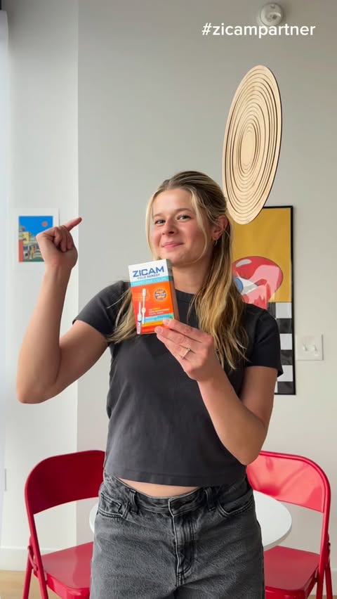 Instagram post by @katlinsannan for Zicam. Caption reads: #ad No colds in this house 🏠 I grab Zicam Cold....
