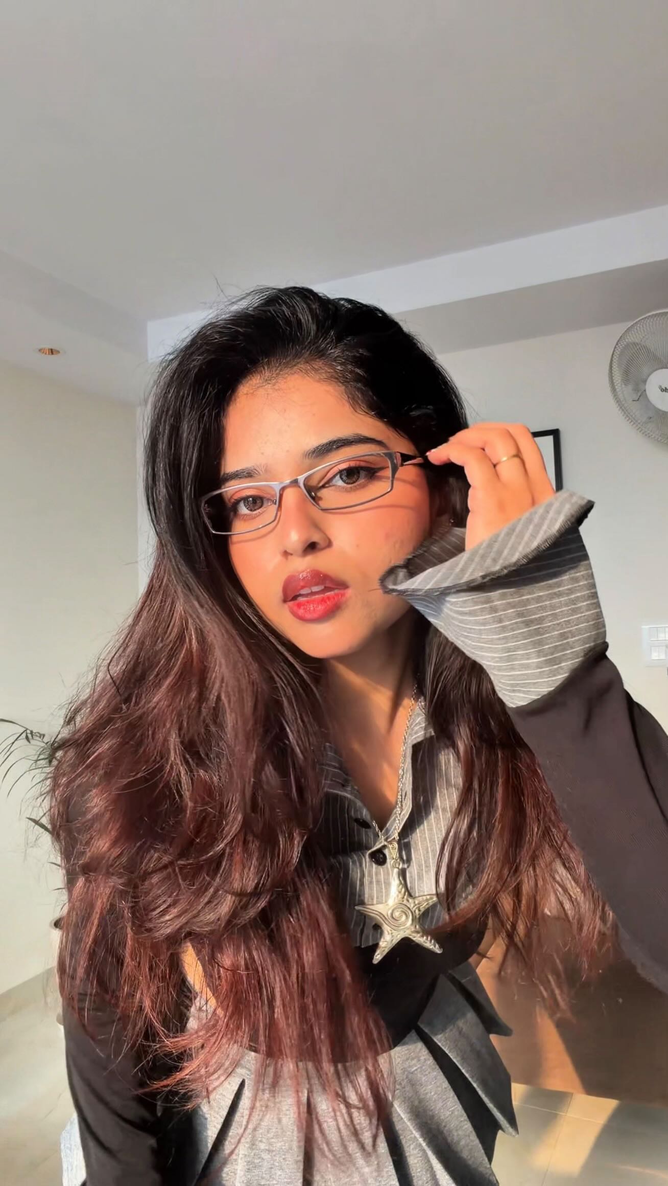 Instagram post by @vishakhaaa.p for BBlunt. Caption reads: Now I shed like a normal person....