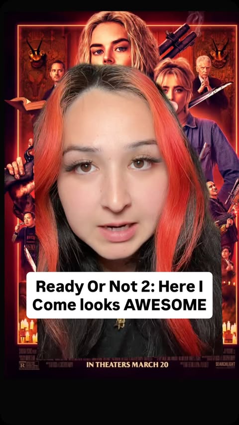 Instagram post by @allietrannn for Searchlight Pictures. Caption reads: Ready or Not 2: Here I Come is Only in Theaters....