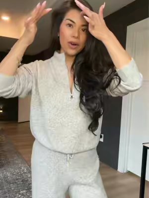 TikTok post by @mj2badd for Katch Me Chic. Caption reads: And it has wool to keep you warm? @Katch Me Chic....