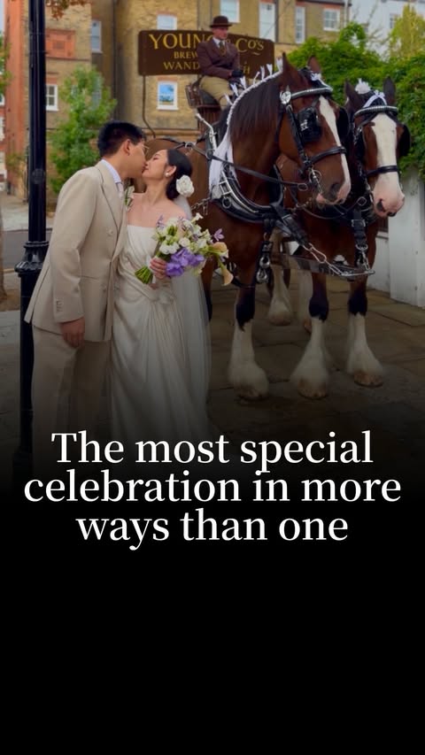 Instagram post by @welshclarebit for London | Explore. Caption reads: DO YOU THINK THEY KNEW? 👰🏻‍♀️🤵🏻 ➡️ Follow....