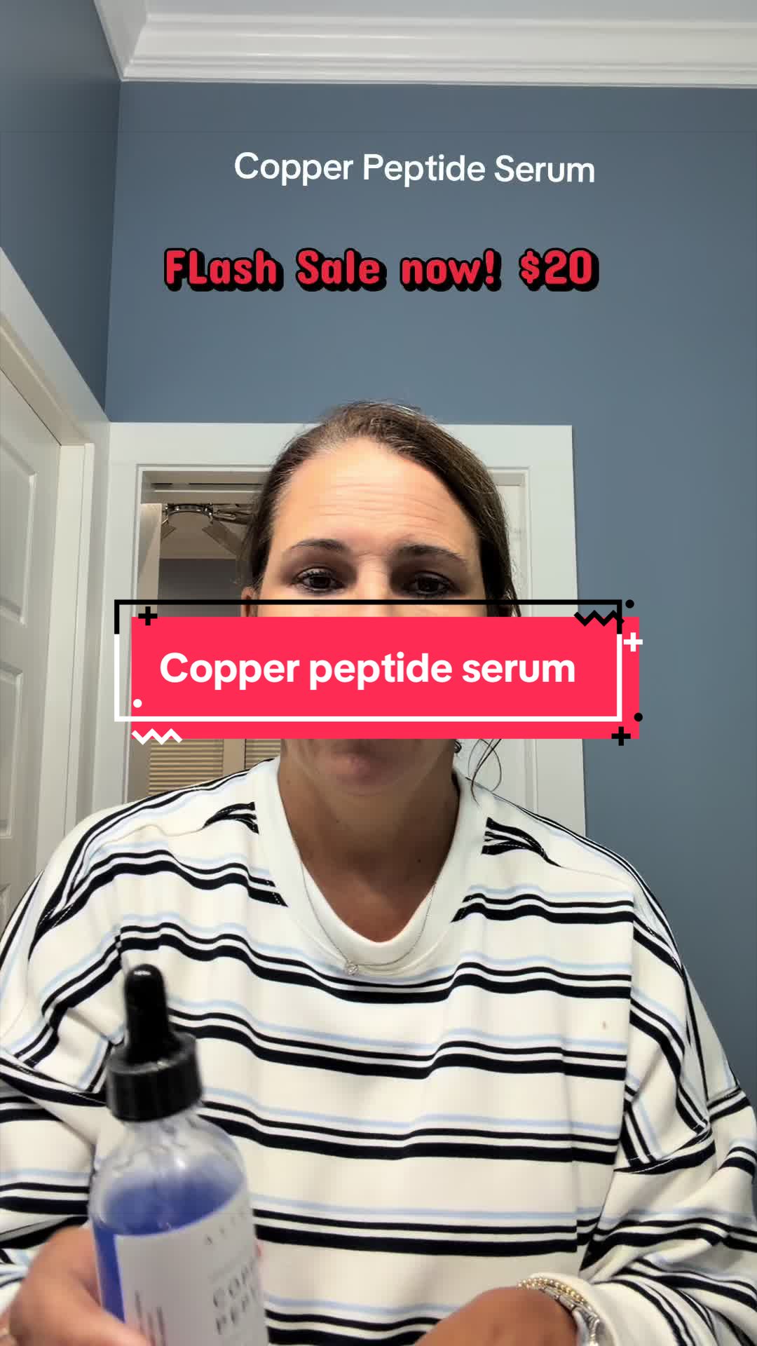TikTok post by @alasseter228 for Asterwood Beauty. Caption reads: Took the red out of my sunburn! #asterwoodbeauty....