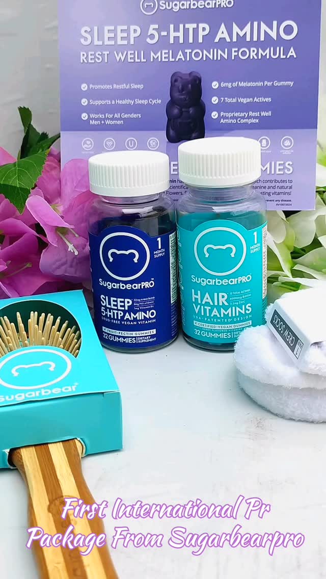 Instagram post by @girlyvibes_9870 for SugarbearPRO. Caption reads: [...] First International Pr Package from....