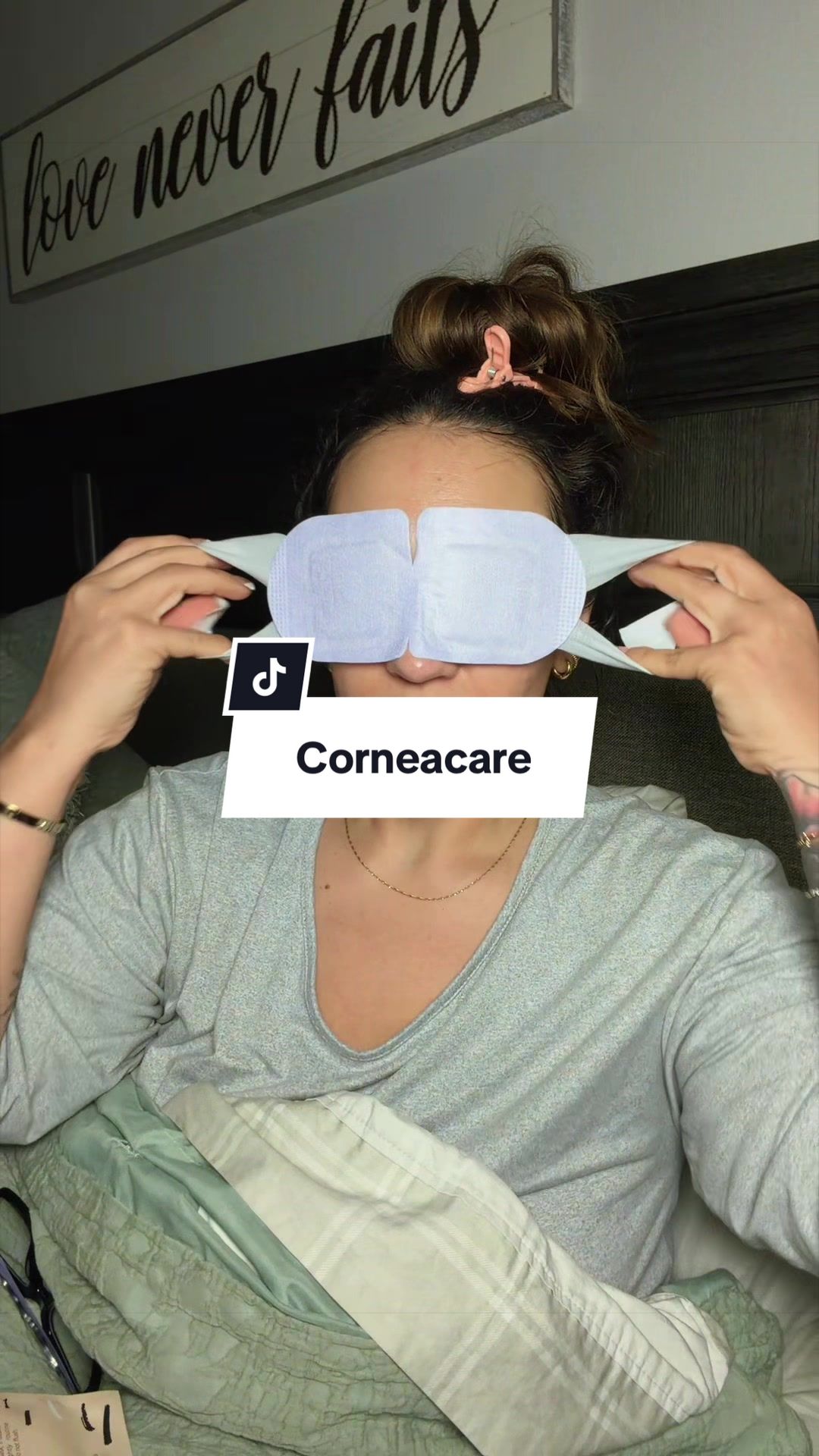 TikTok post by @lexilulu1 for CorneaCare. Caption reads: [...] Very much my kind of self-care. @CorneaCare....