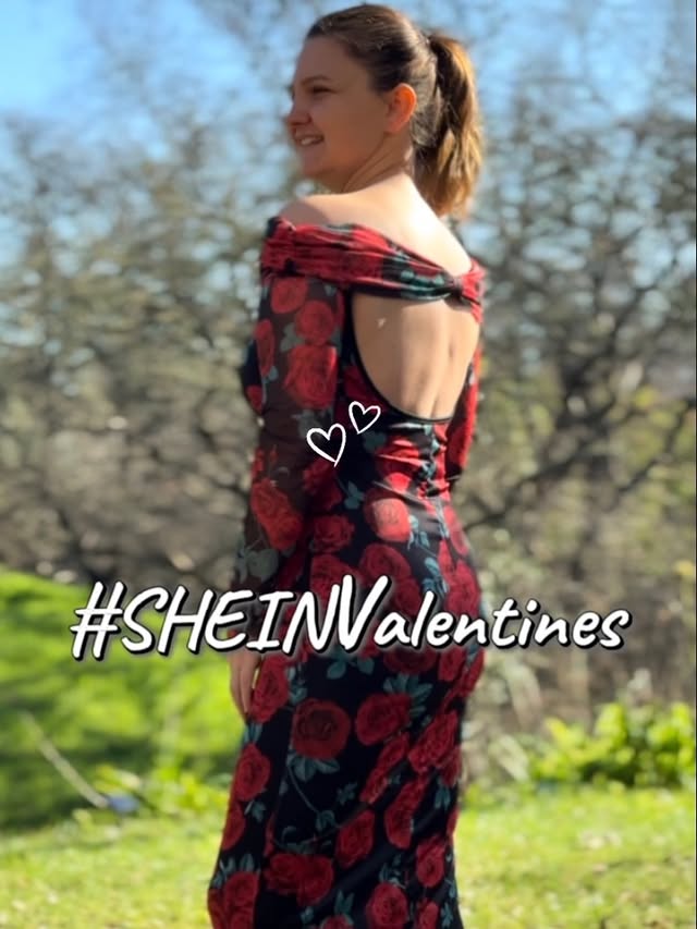 Instagram post by an influencer for SHEIN. Caption reads: Download the SHEIN app, searchM5BZK and use [...].
