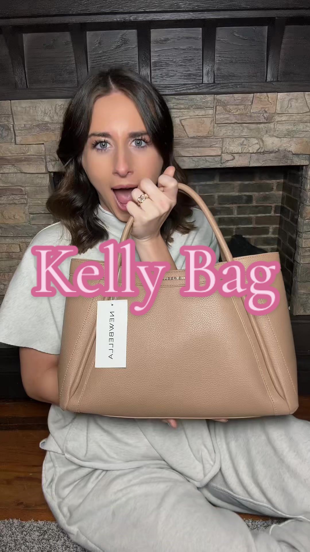 TikTok post by @mal_kay14 for NEWBELLA. Caption reads: Buying a new bag is NEVER a bad idea🤩 #newbella....