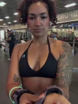 TikTok post by @almost_a_muscle_mami for Gymreapers. Caption reads: The best lifting straps @Gymreapers #gymreapers....
