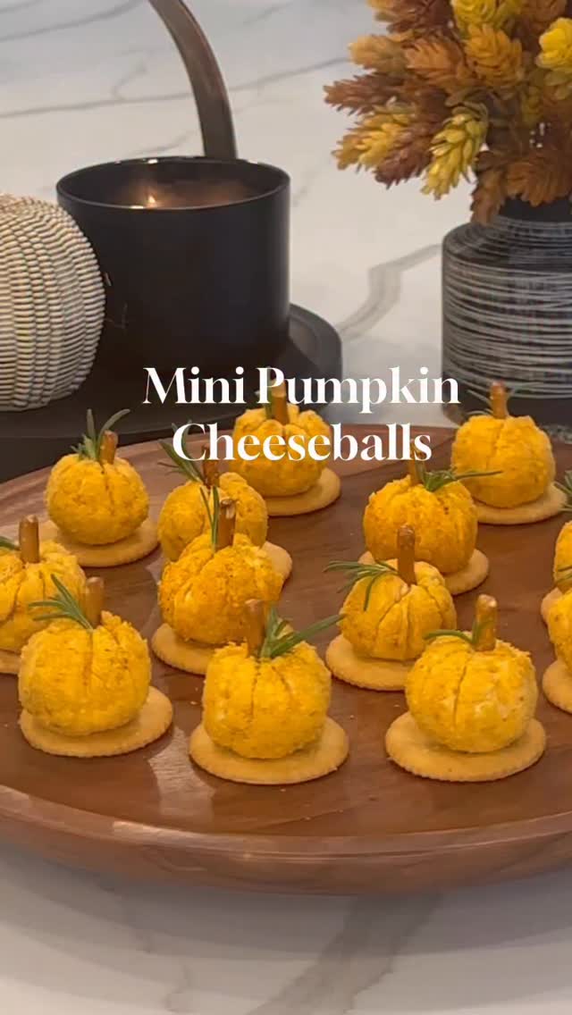 Instagram post by @inspiredlifeandhome for RITZ Crackers. Caption reads: Perfect Thanksgiving appetizer. These mini pumpkin....
