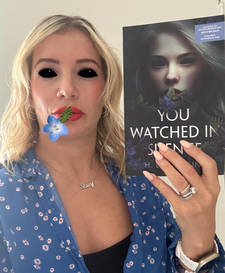 Instagram post by @stacy40pages for Blackstone Publishing. Caption reads: [...] by H Lee Justine. Thanks to....