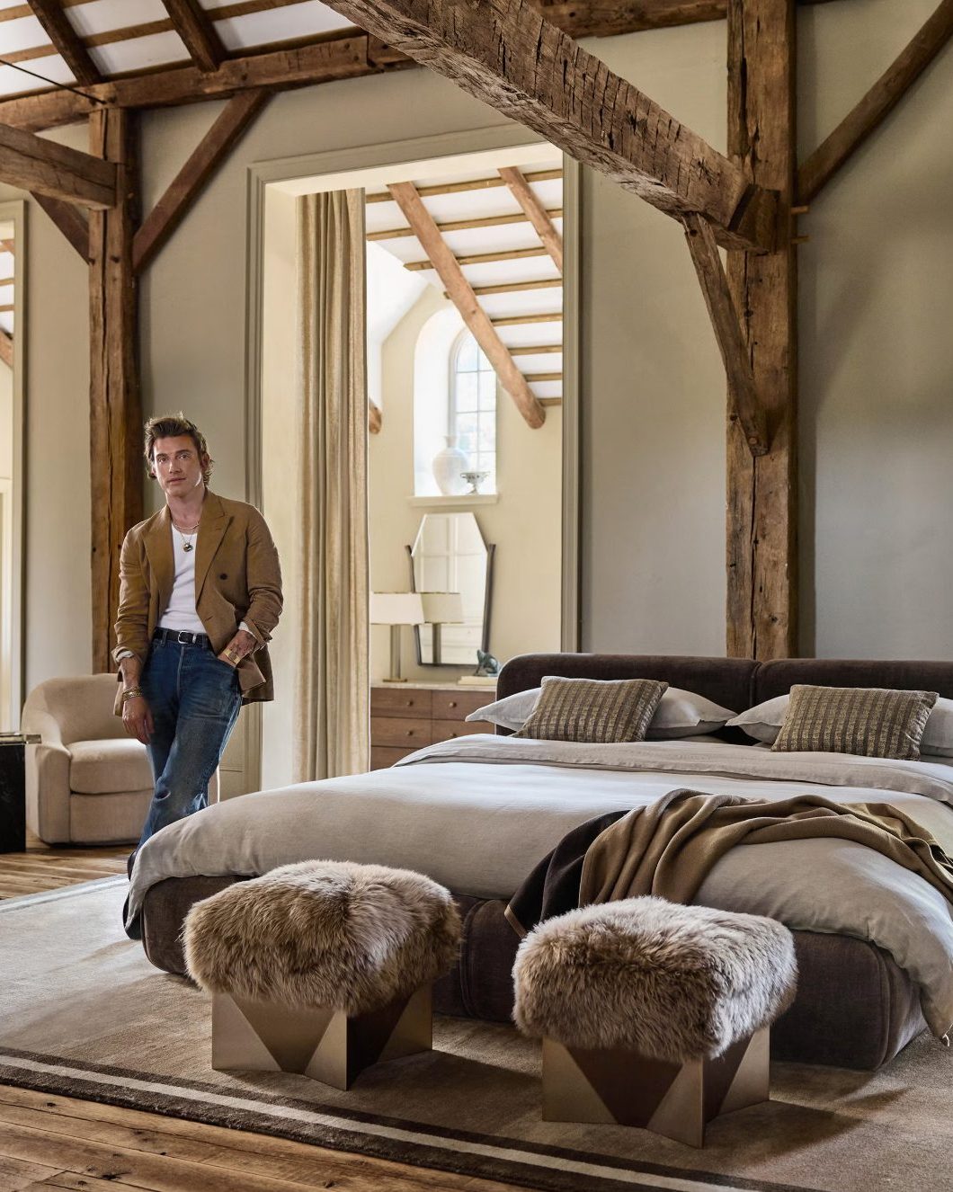 Instagram post by @jeremiahbrent for Elle Decor. Caption reads: Last year, ELLE Decor A-List designer....