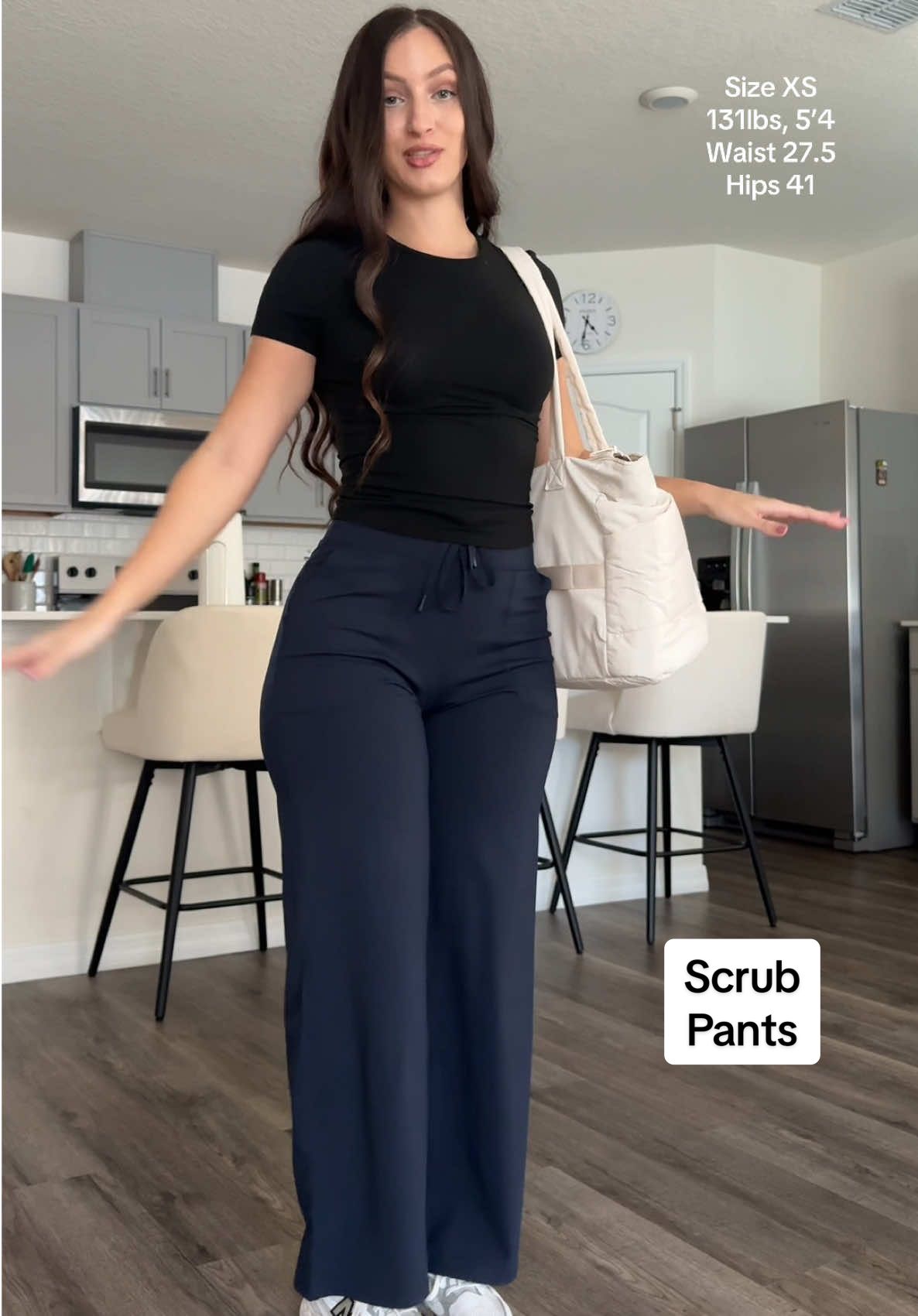 TikTok post by @macwatfit for G4Free. Caption reads: [...] get your girl new scrubs for work 🩺💘....