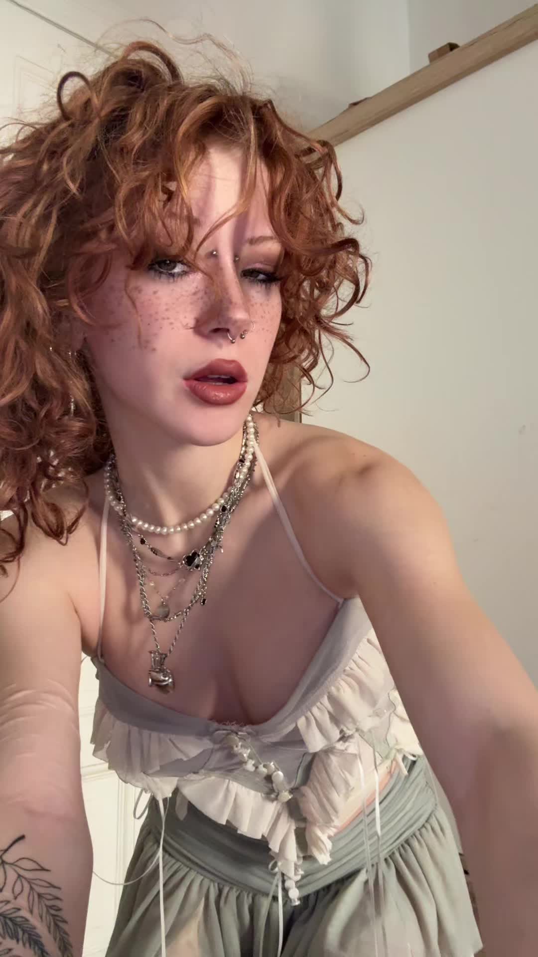 TikTok post by @anaawhatever for Nevstudio. Caption reads: |advertisement| Clothes from @Nevstudio Official....