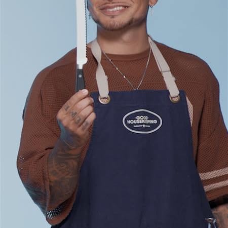 Instagram post by @kanebrownfamily for Good Housekeeping. Caption reads: Someone help @KaneBrown find the bread knife,....