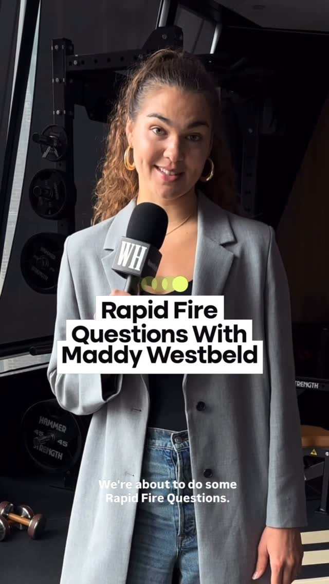 Instagram post by @maddy.westbeld for Women's Health. Caption reads: We caught up with @chicagosky’s @maddy.westbeld to....