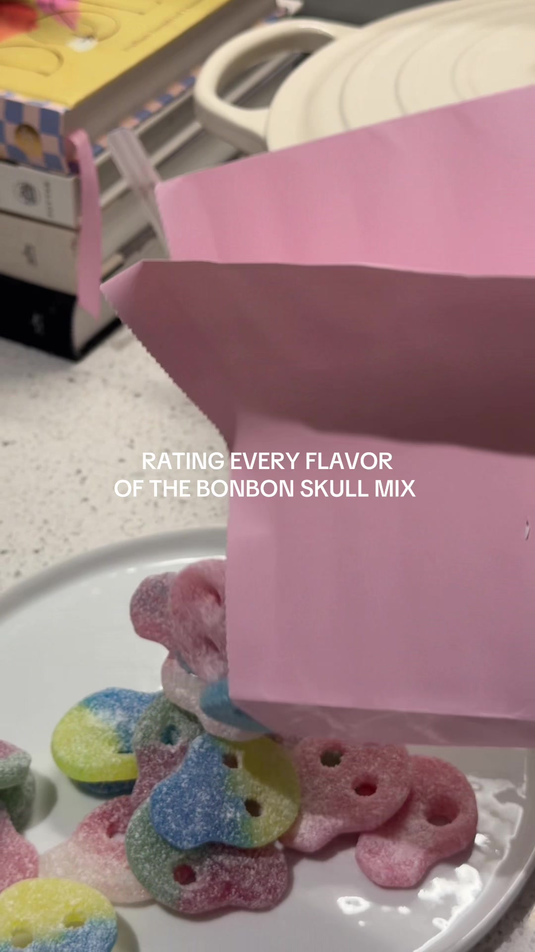 TikTok post by @leahmstapleton for BonBon NYC. Caption reads: [...] mix from @BonBon - A Swedish Candy Co.....