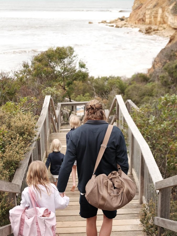 Instagram post by @rhysstanley_ for Country Road. Caption reads: [...] interstate travel to see family, the Country....