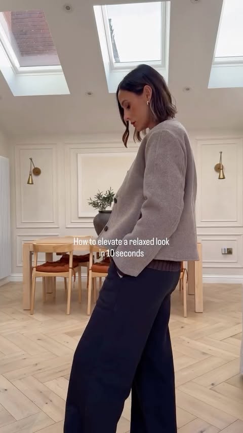 Instagram post by @francis.lowe_ for Everlane. Caption reads: [...] finish off with a structured jacket....