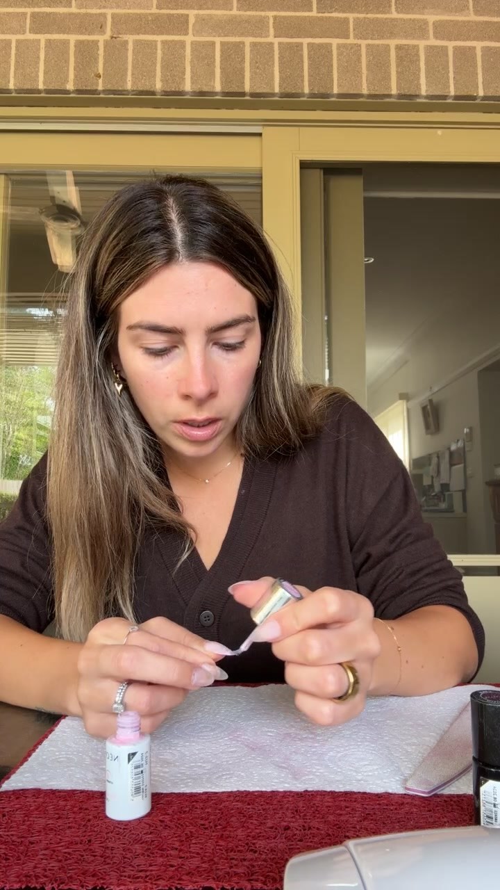 Instagram post by @luisalion for Neonail. Caption reads: Nails Night #01/12 jeden Monat treffen wir uns....