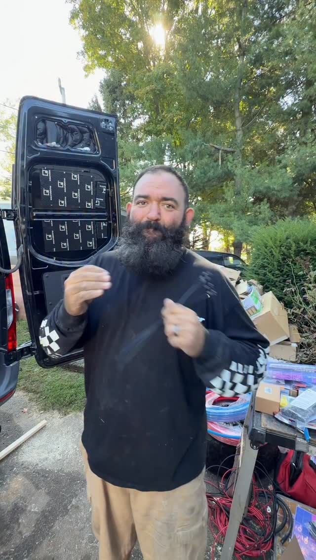 Instagram post by @thevichfam for Battle Born Batteries. Caption reads: So exciting! We have two deaf men installing the....