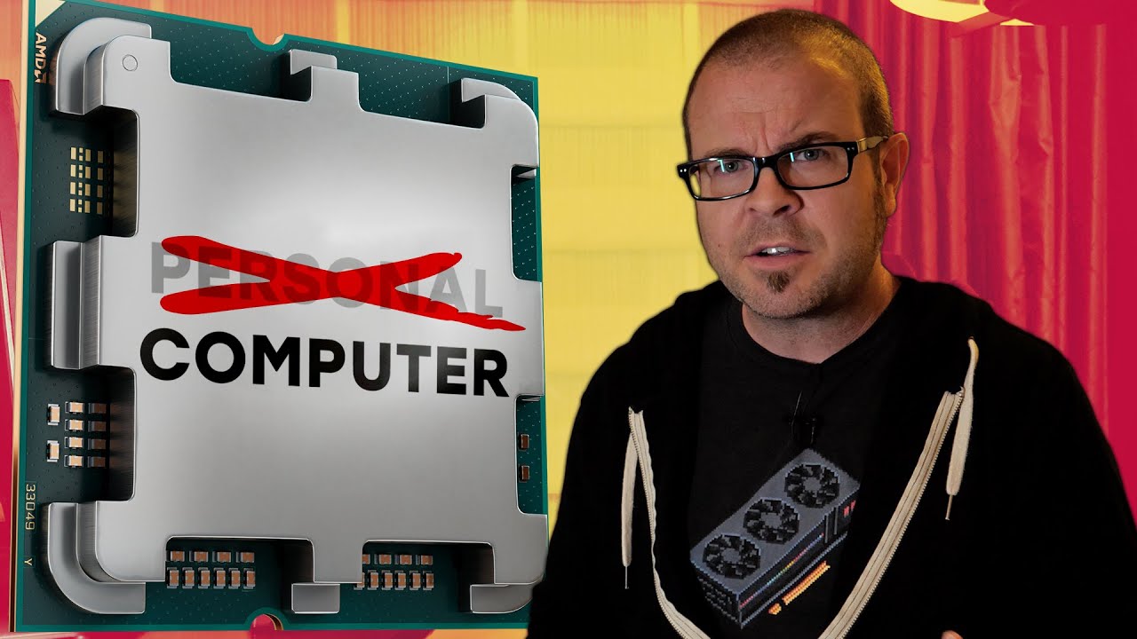 YouTube post by @paulshardware for Thermaltake North America. Caption reads: AMD forgot what PC stands for.