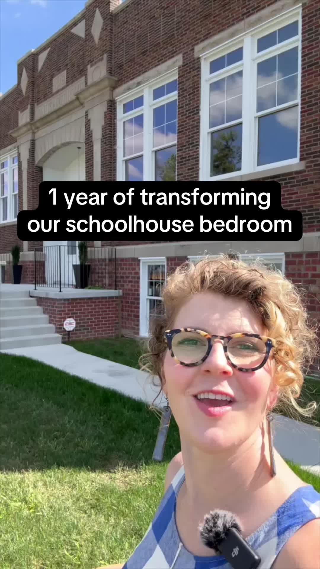 TikTok post by @schoolhousehomestead for Schoolhouse. Caption reads: 1 year later, we’ve started tackling our bedroom!....
