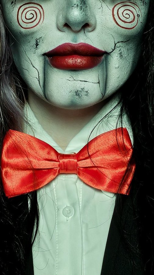 Instagram post by @byhazelj for RCMA Makeup. Caption reads: Halloween 24/31 - gonna call this the reverse bear....