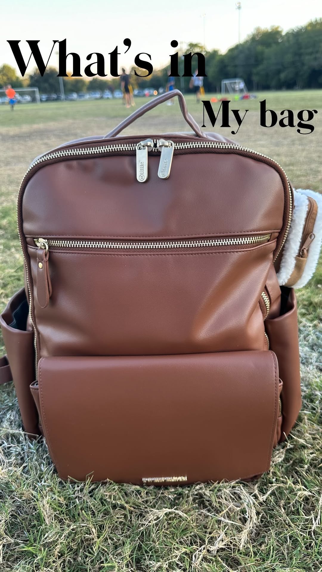 Instagram post by @hello_happy_mom for verabradley. Caption reads: The @twelvelittle peek a boo backpack is so great....
