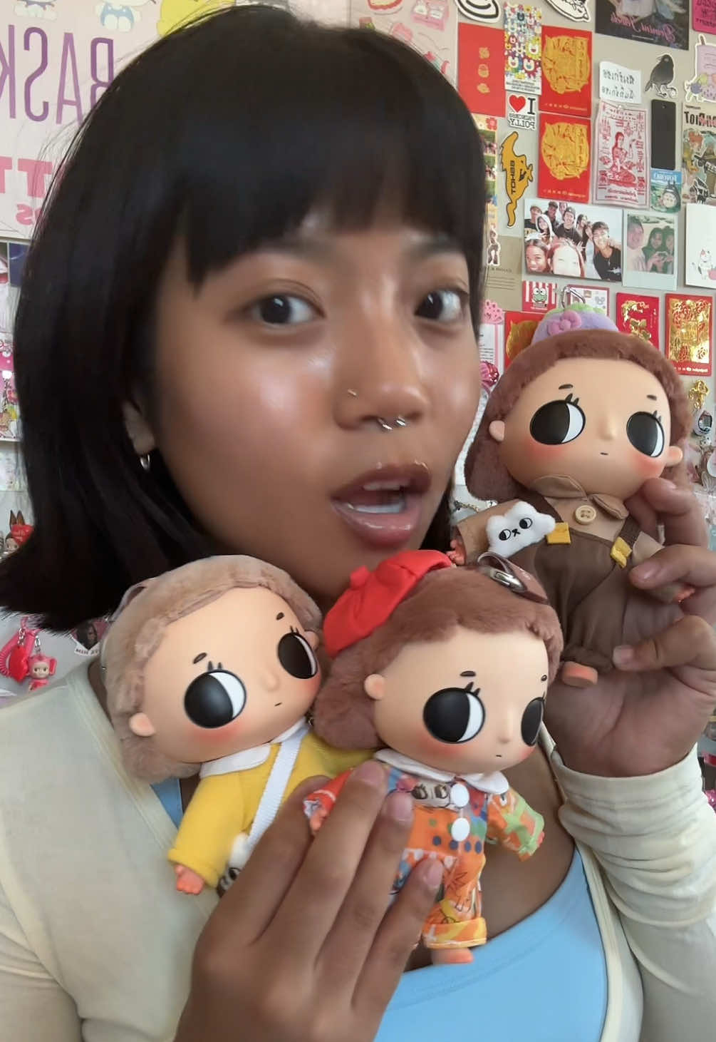 TikTok post by @guavagoddess_ for POP MART US SHOP. Caption reads: [...] adorable!! 🤎🤎 @POP MART US LOCAL @POP MART....