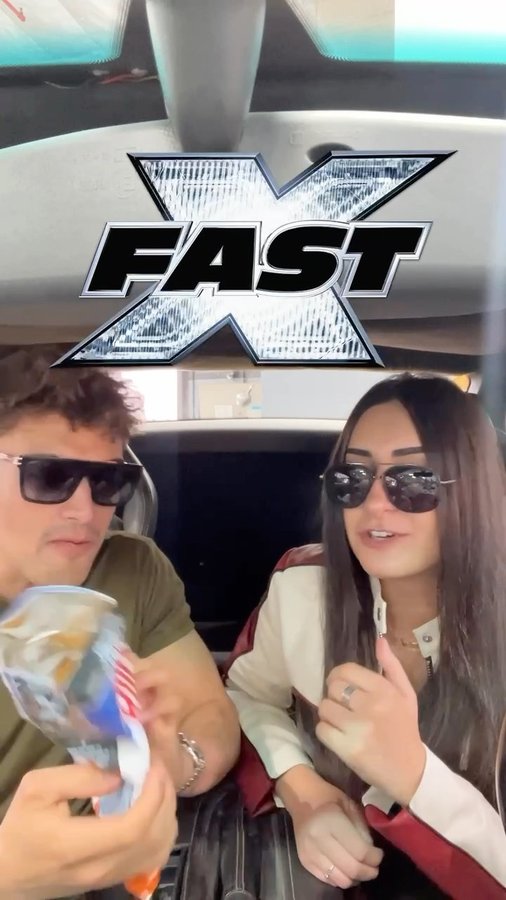 Instagram post by @christinaroki for Ruffles. Caption reads: #FastXRuffles_Partner - I’m on the #RoadtoFastX....