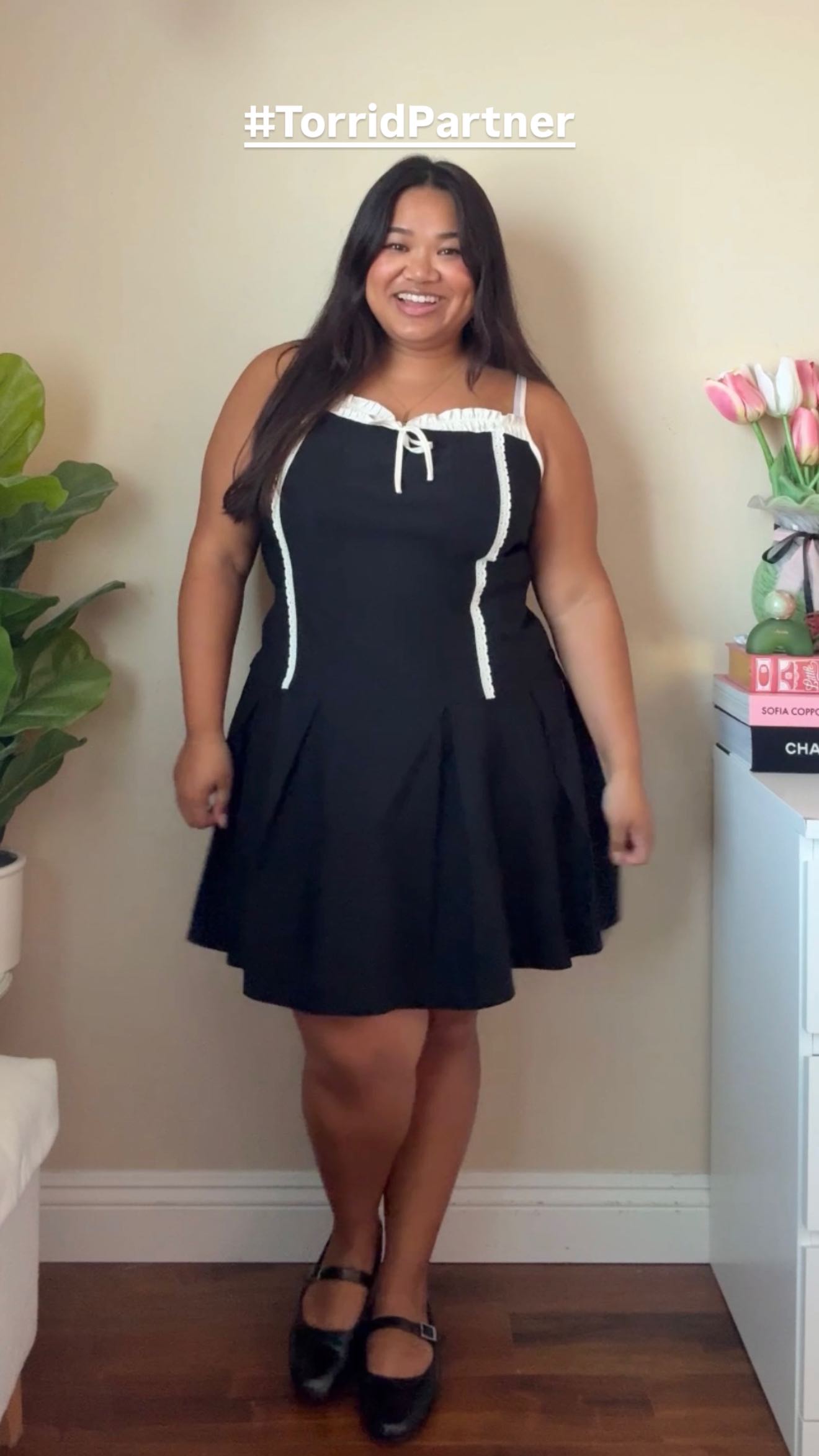 Instagram post by @laurenlicup for Torrid. Caption reads: end of summer/back to school plus size haul from....