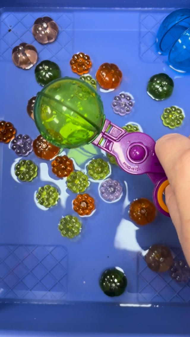 Instagram post by @teaching_prek_ for Learning Resources. Caption reads: Add a little water to bring any ordinary activity....