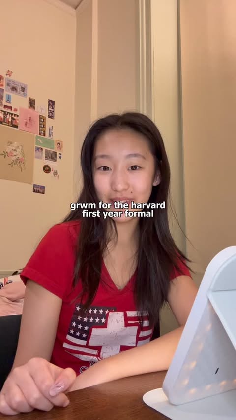 Instagram post by @kait.lyn_c_ for Judydoll. Caption reads: grwm for the harvard first year formal (judydoll....