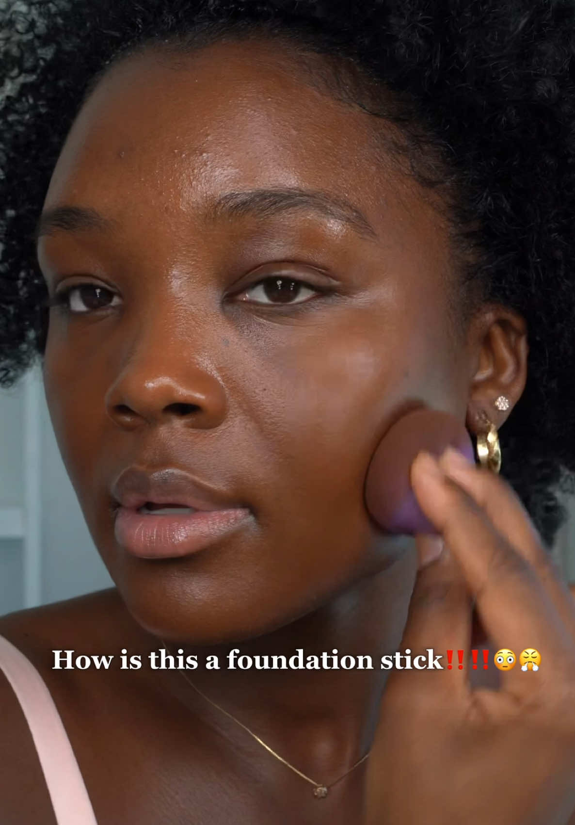 TikTok post by @melinda_melrose for Essence Cosmetics. Caption reads: #essencepartner I truly do not understand how this....