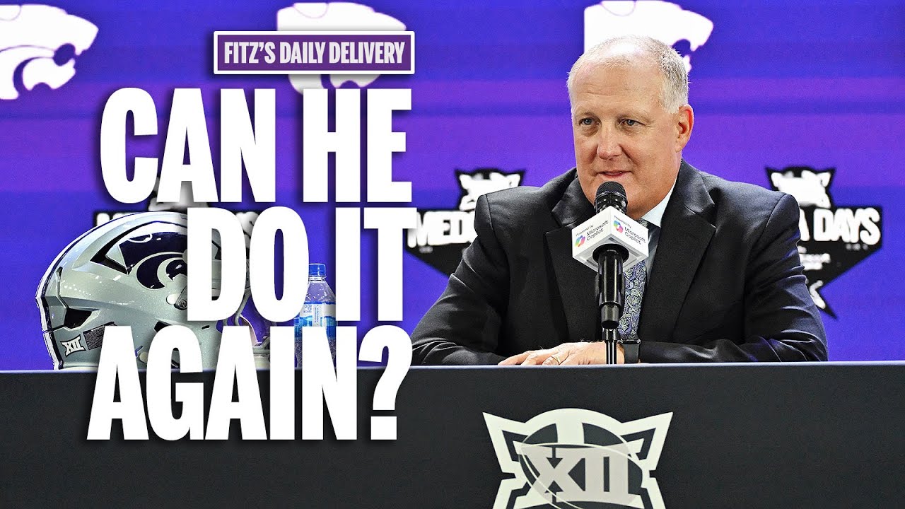 YouTube post by @GoPowercat for Coldest. Caption reads: Is the pressure on Chris Klieman to prolong 'The....