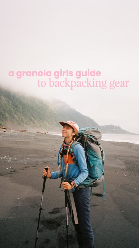 Instagram post by @teagan.maddux for REI. Caption reads: [...] on my backpacking gear....