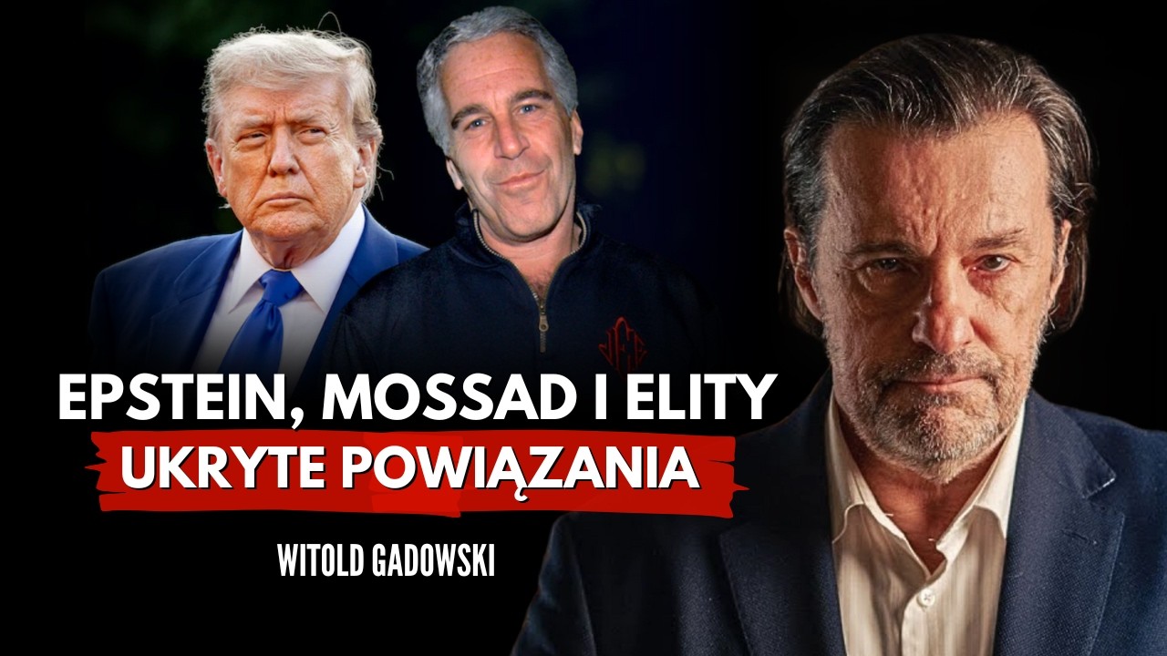 YouTube post by @TomaszDrwal for Goldsaver. Caption reads: Mossad's Secret Operation: Epstein and the Elites....