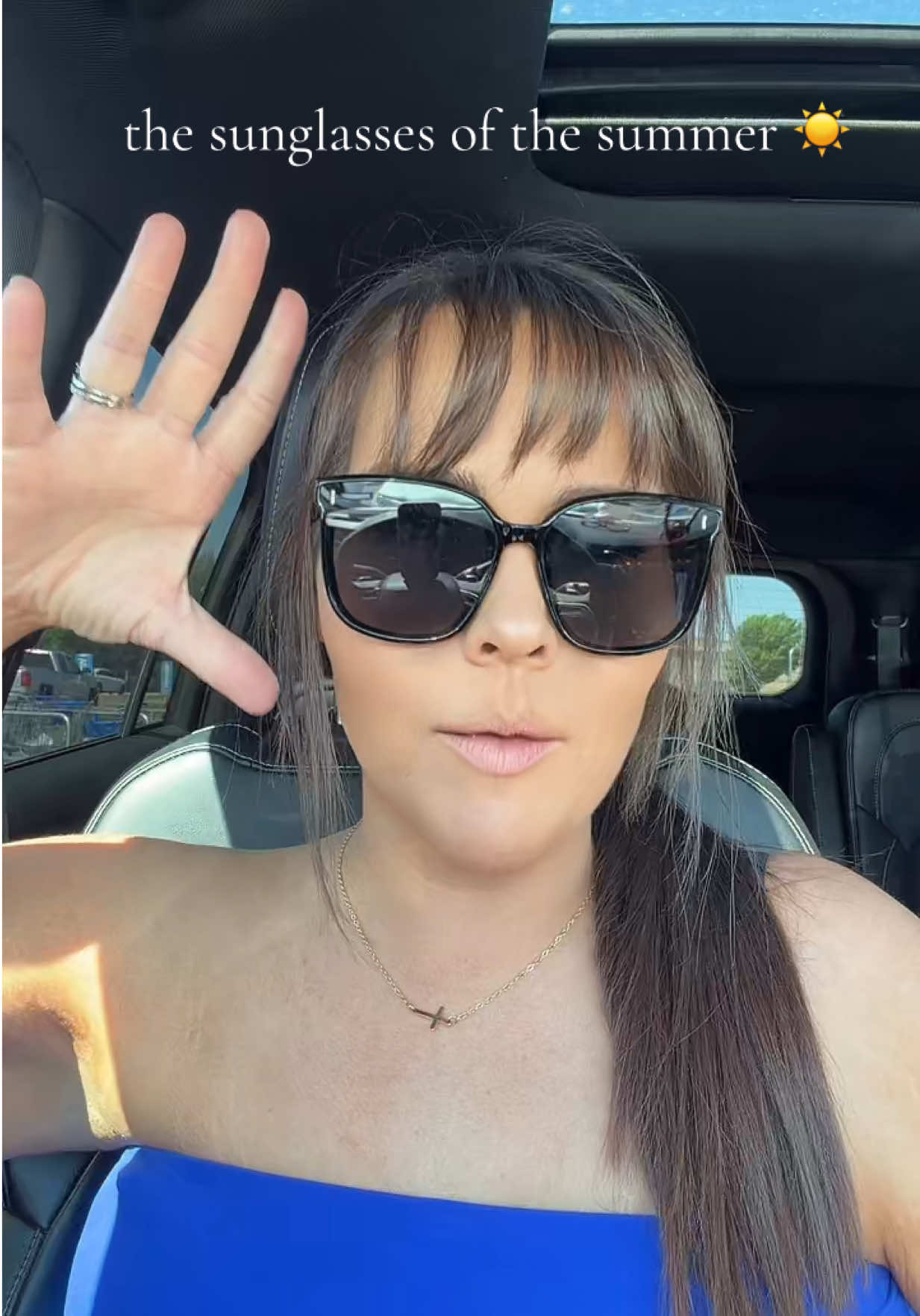 TikTok post by @simplynicole.xo for SOJOS. Caption reads: Y’all NEED these sunnies ☀️ @sojosglasses....
