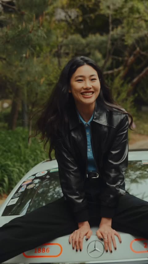 Instagram post by @hoooooyeony for Mercedes-Benz. Caption reads: Couldn’t pass up the chance to show @mercedesbenz....