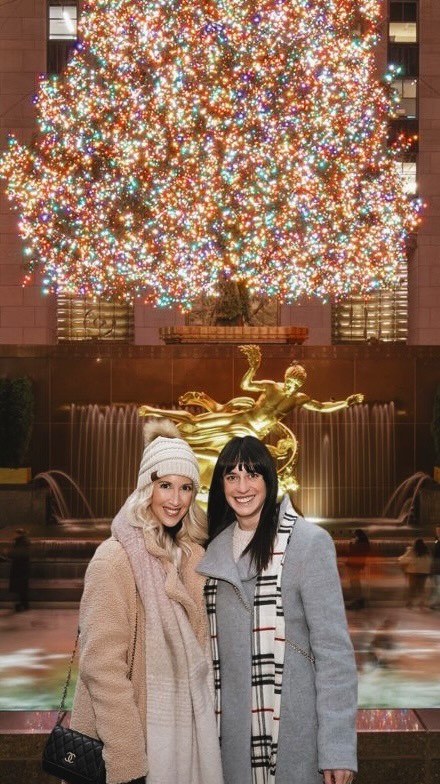 Instagram post by @brittneyblane for Balsam Hill. Caption reads: Jumped and made a wish in front of my @balsamhill....