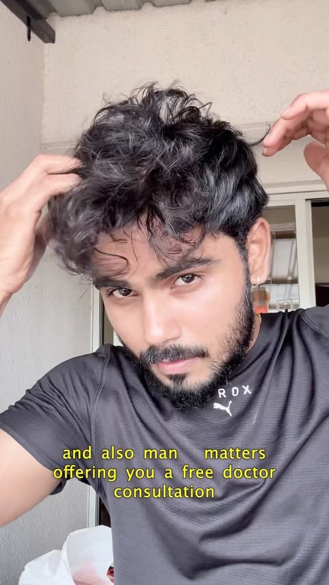 Instagram post by @saairraj_gosavi_9576 for Man Matters. Caption reads: [...] it pushes back any further. Hashtags:....