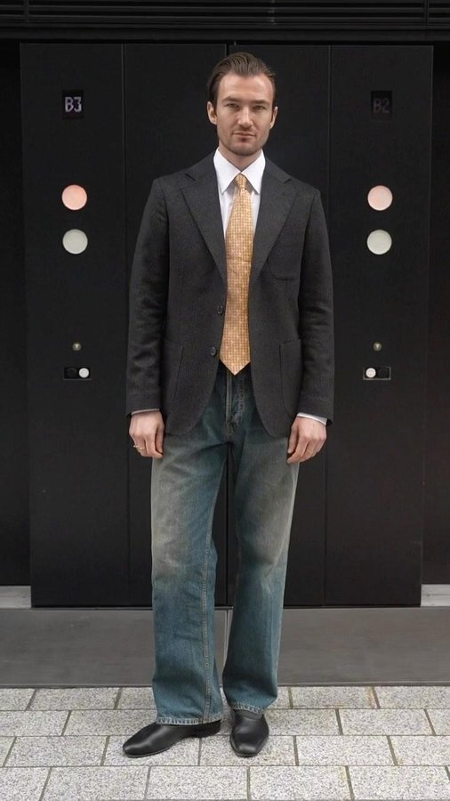 Instagram post by @twinbrett for Eton Shirts. Caption reads: A piece that exists in pretty much everyone’s....