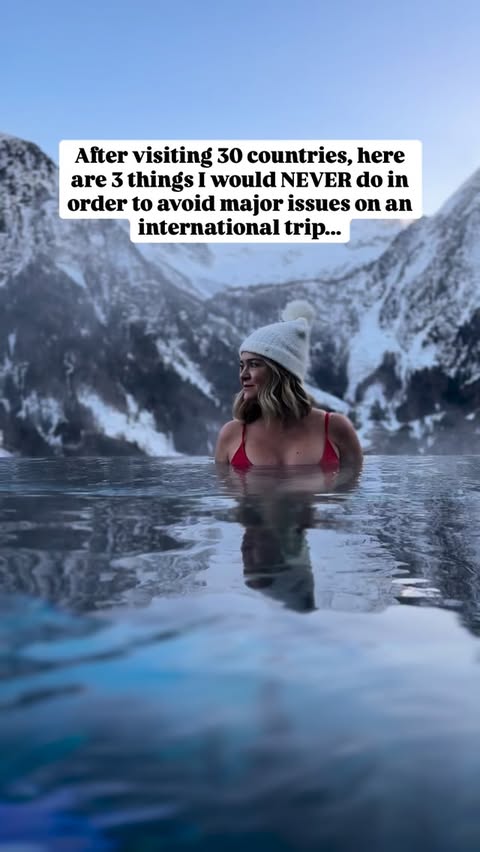 Instagram post by @sometimesfirstclass for SafetyWing. Caption reads: Don’t be a victim of these horrible mistakes!....