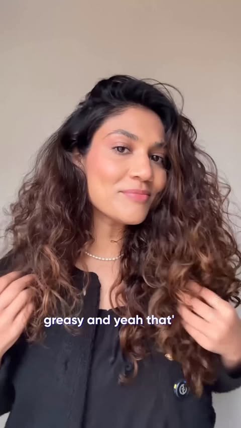 Instagram post by @radhahpatel for Pureology. Caption reads: I’m very low maintenance when it comes to my curls....