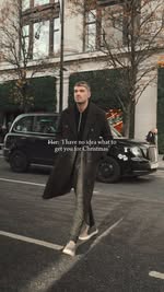 Instagram post by @joshcuthbert for The Macallan. Caption reads: She says this to me every Christmas 👀 
& for the....