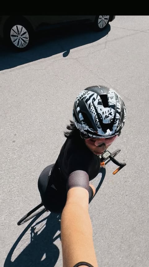 Instagram post by @a1yance for Insta360. Caption reads: [...] ride’s favorite camera man with the....