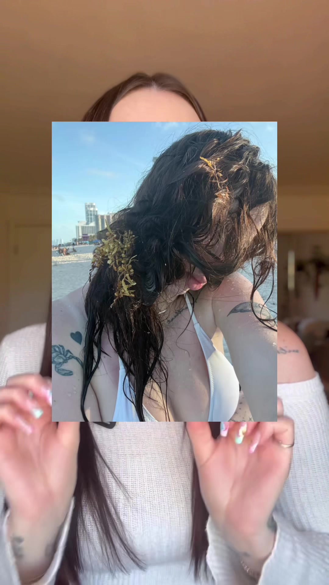 TikTok post by @tiffanymartinxx for Hair by Schwarzkopf USA. Caption reads: My holy grail hair life saver....