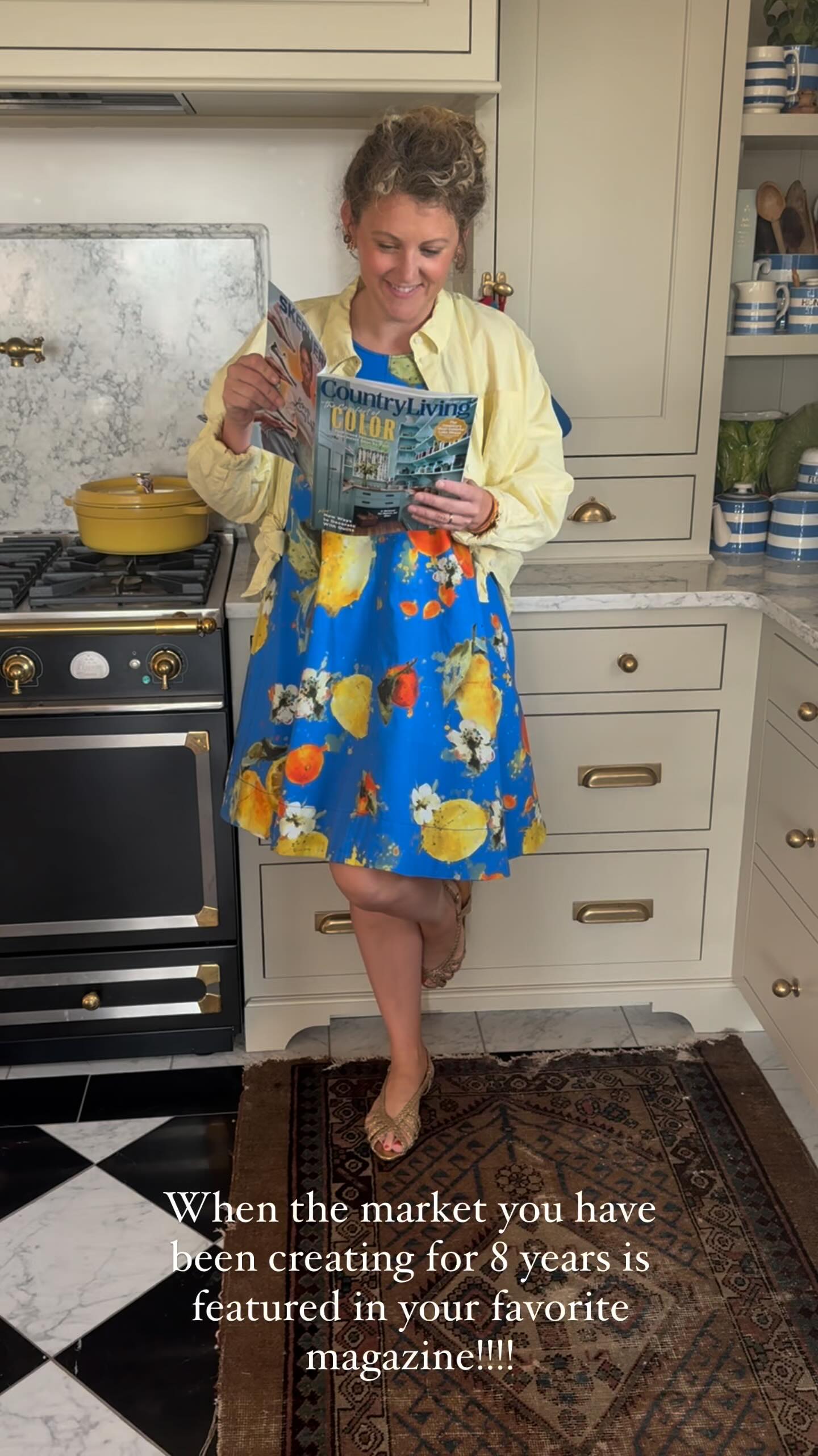 Instagram post by @adventuresinabbyland for Country Living. Caption reads: [...] we have the honor to be included in....