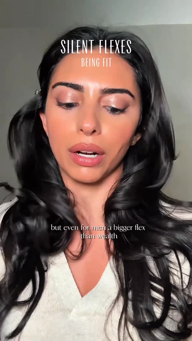 Instagram post by @silva_carolyn for The Row. Caption reads: Silent flex: being fit #health #fitness....